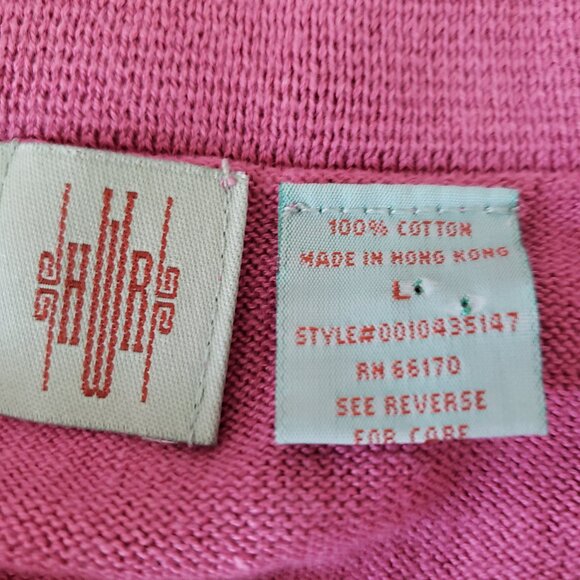 Double breasted hot pink sweater jacket - Picture 3 of 3